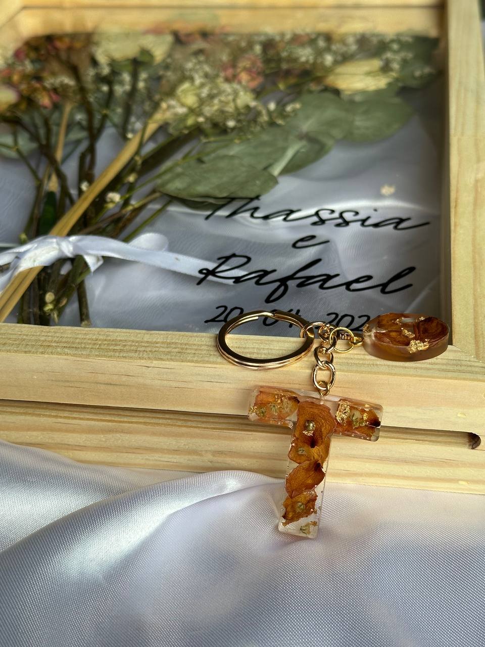 Chaveiro Floral Personalizado